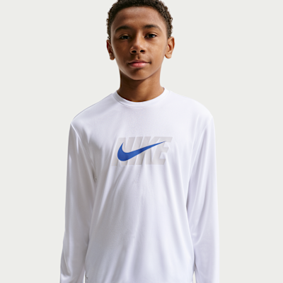 Nike LIXIL 32 シャツ　オーシャン Nike Swim Hydroguard Big Kids' (Boys') Dri-FIT UV Long Sleeve Top